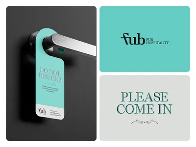 FUB Hospitality Direction 2 behance bespoke branding branding and identity clean custom design dribbble graphic design hospitality identity logo logo design logotype minimal modern serif type typography wordmark