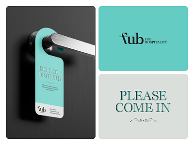 FUB Hospitality Direction 2 behance bespoke branding branding and identity clean custom design dribbble graphic design hospitality identity logo logo design logotype minimal modern serif type typography wordmark