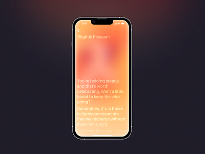 Mood AI Assistant App for iOS ai app design illustration ios mobile ui vector