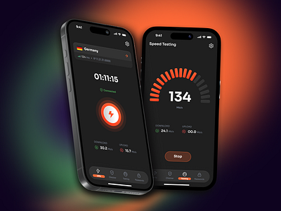 VPN App 3d animation branding graphic design logo motion graphics ui