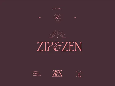Zip & Zen Brand Bits branding graphic design logo