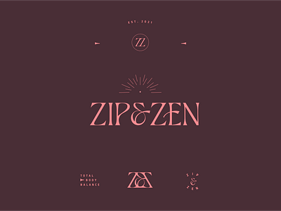 Zip & Zen Brand Bits branding graphic design logo