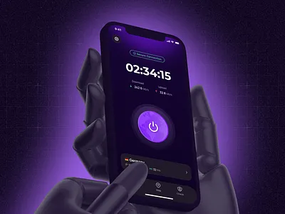 Vpn App 3d animation branding graphic design logo motion graphics ui