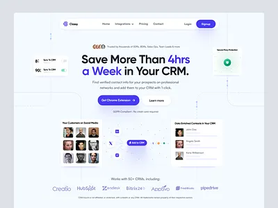 Saas Website Design chrome chrome extension design homepage landing landing page saas saas header saas hero saas product saas website ui web web design website