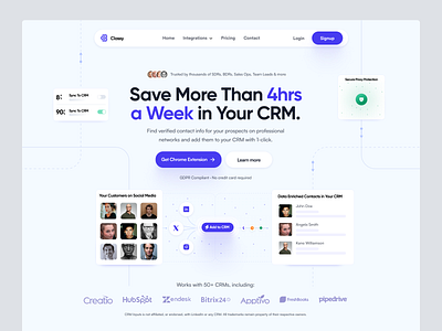 Saas Website Design chrome chrome extension design homepage landing landing page saas saas header saas hero saas product saas website ui web web design website