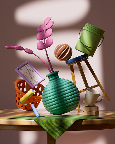 Confusion House 3d animation cinema 4d graphic design logo motion graphics redshift ui