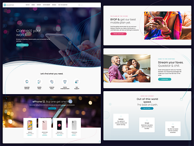 Quadstar Telecomm Website Design branding motion graphics telecommunications ui web website