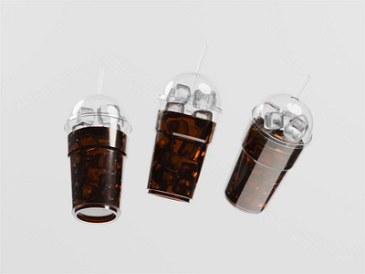 On The Rocks 3d 3d animation blender blender3d coffee illustration isometric isometric illustration