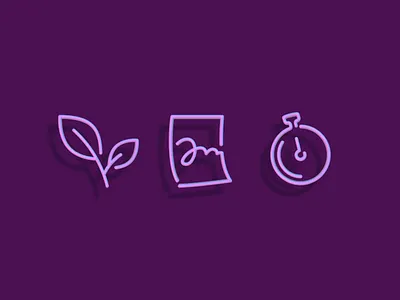 Organic Line Icons 3 d icon icon set iconography icons illustration inflate monoline