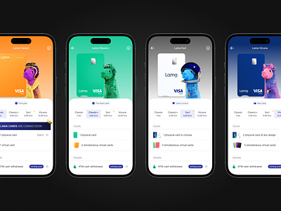 Lama Mobile App - Plans | UI/UX Design visualhierarchy