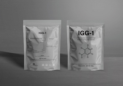 IGG-1: The Ultimate Immunity and Recovery Boost immunity boost nutritional supplement packaging packaging design product design supplement design