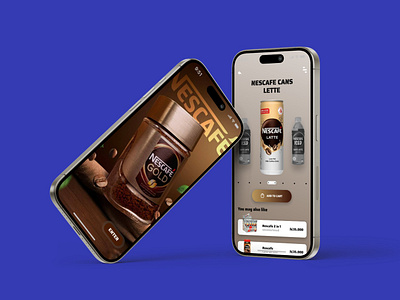 NESCAFÉ MOBILE APP UI DESIGN CONCEPT 👌 landing page mobile app ui ui design ui idea ui inspiration uiux