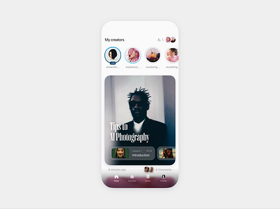 Happy Course home feed animation app app design branding design interaction interaction design interface ui