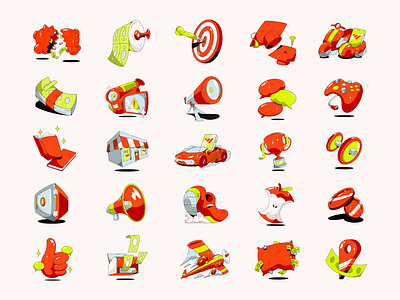 Illustration Library and Branding for Whop animation branding character color colors design illustration ui