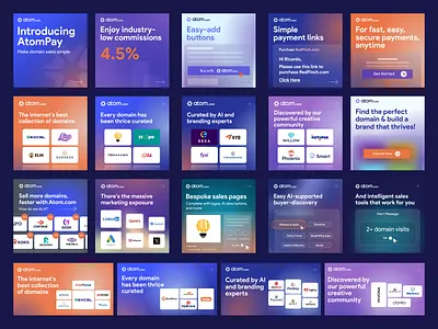 🌐 AI-Powered Social Ad Designs for Atom.com 🚀 addesign addesigninspiration contentmarketing creativeads creativemarketing digitalmarketing facebookads graphicdesignforads instagramads marketing marketingassets marketinggraphics marketingstrategy onlinemarketing paidsocial smm social ads socialmediamanager socialmediastrategy visual design