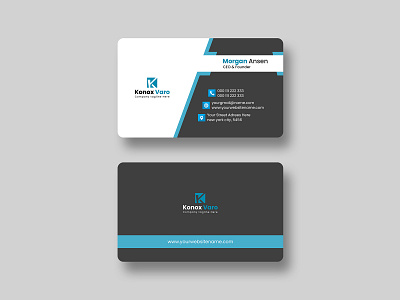 Corporate Business Card Design branding business card card design corporate business card graphic design graphicsobai
