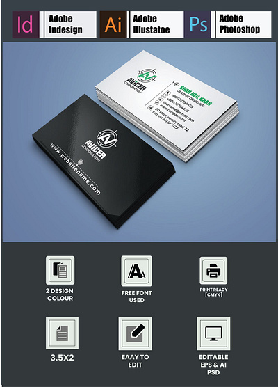 VISITING CARD DESIGN branding card design graphic design illustration logo ui uiux ux vector visiting