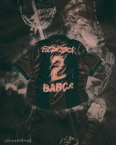CACTUS JACK X BARCA POSTER JERSEY SHOWCASE DESIGN abstract art design graphic design illustration poster posterdesign travisscott