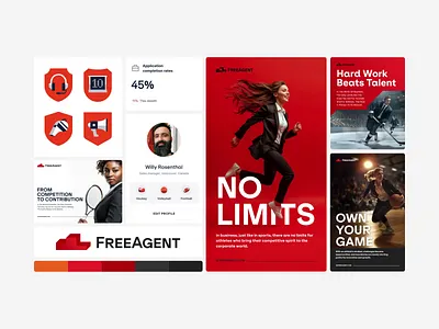 Career Platform Design for Athletes app athlete branding career design icons logo logo design marketing platform platform ui product design sports ui ux visual design web website website design