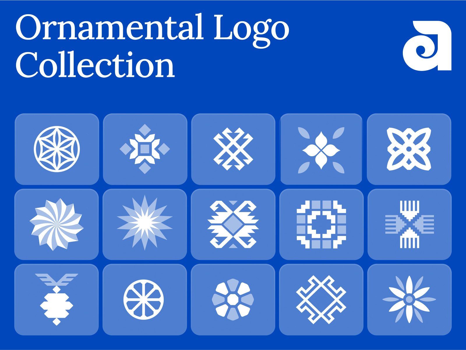 Ornamental Logo Collection celtic collection design emblem ethnic floral graphic design illustration line logo logomark minimal modernism ornamental simple sun symmetry tribal viking