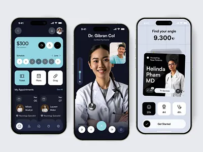 Healthcare Appointment Mobile App app appointment care clinic design doctor health health care hospital medical report ui ux