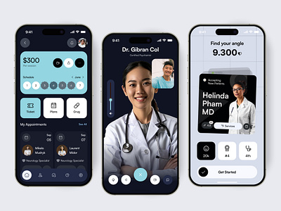 Healthcare Appointment Mobile App app appointment care clinic design doctor health health care hospital medical report ui ux