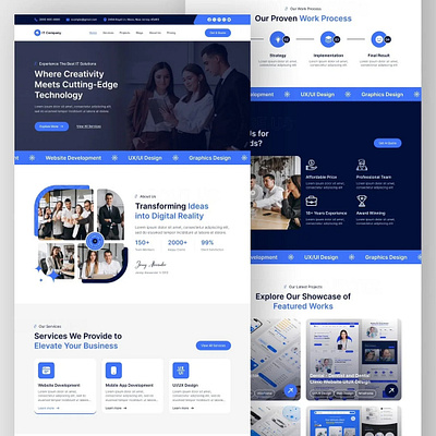 IT company: A web design for a Technology company animation branding company website design designer figma figma design framer website graphic design graphic designer illustration ui designer web design web designer web developer website website designer website developer wix website wordpress website