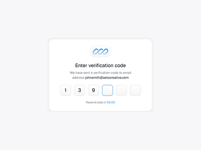 Email OTP Card 🔐 card minimalist modern ui uidesign uiux user interface userinterface
