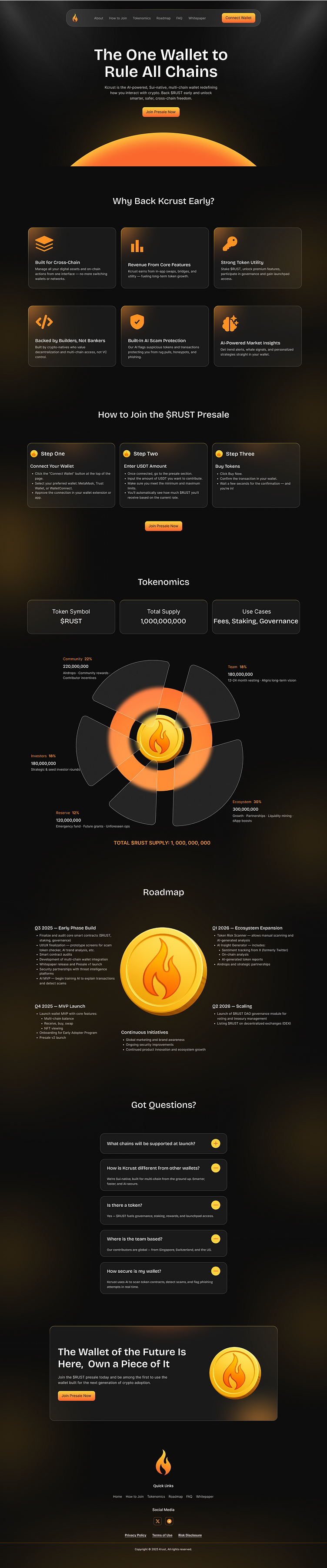 Token Presale Website by Marvellous Bassey on Dribbble