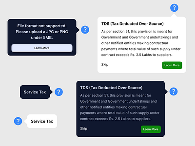 Component Design - Tooltips w/varients accessibility autolayout componentdesign dailyui designsystem errormessage figma formvalidation infotooltip interactiondesign microinteraction minimalui mobileui tooltip ui uidesign uielements ux uxdesign webdesign