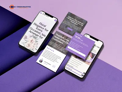 Elegant Blooms, Beautiful Code — A Floral Web Experience by Cree agencycreatives branding design illustration ui uiux userinterface webdesign webdevelopment website