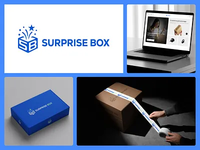 Surprise Box box branding design graphic design landing page mockup surprise box ui ux