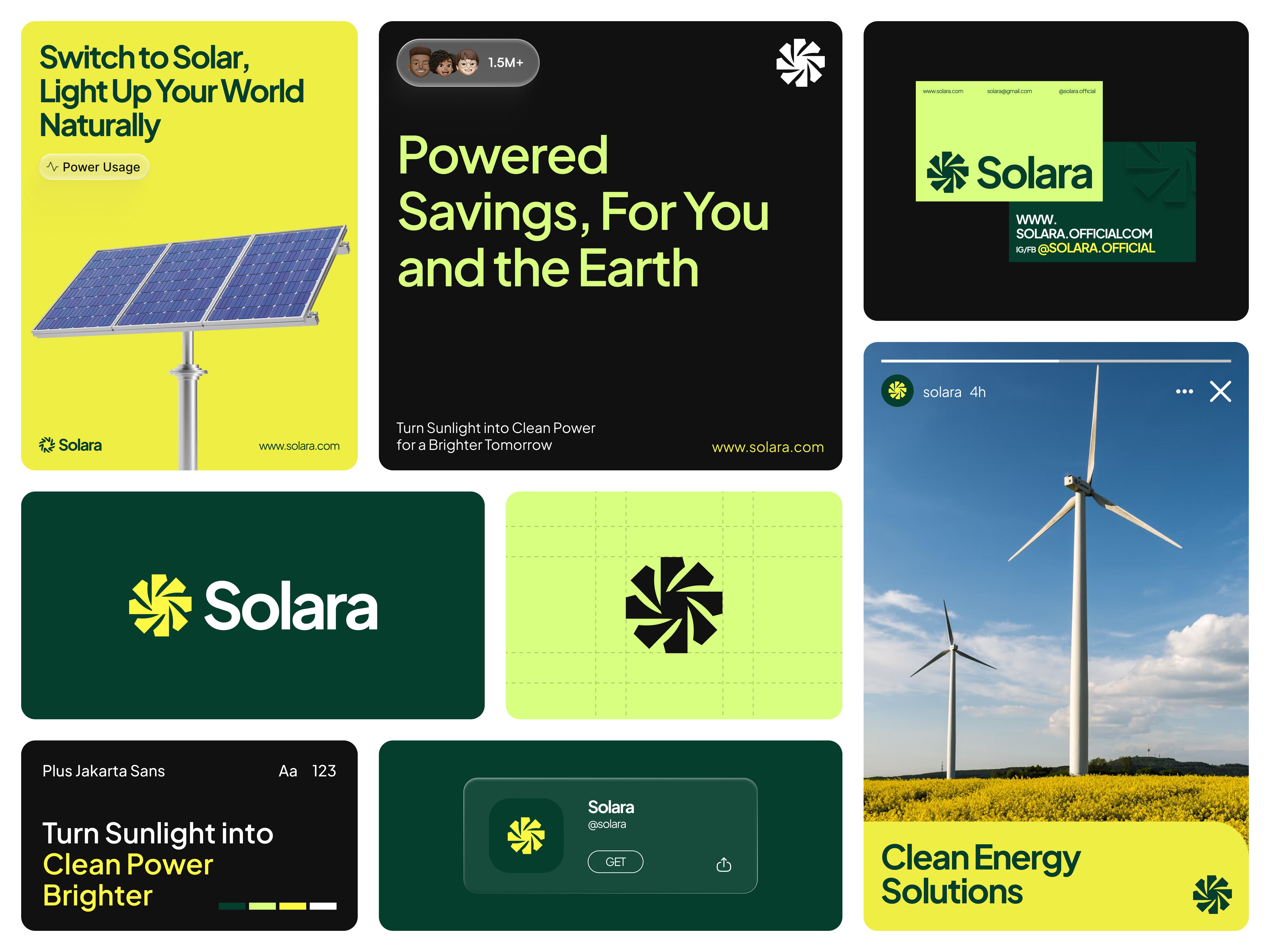 Example of Solara - Solar Panel Branding