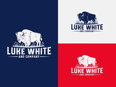 LUKE WHITE LOGO DESIGN amarican apparel bison branding fashion graphicdesigner logo logo design logo maker logobrand logoconcept logodesigns logodesinger logoideas logoinspiration logotype luke white luxury usa