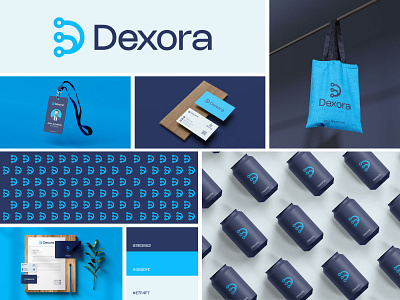 Dexora Logo and Branding Design with Guidelines brand guidelines brand identity branding d logo design dribbble icon identity logo logo design logo designer logo mark logo type logodesign logos tech company tech logo technology typography