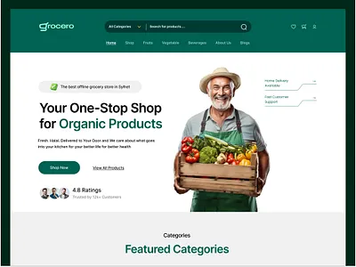 Grocery website e commerce grocery website e commerce website grocery grocery app design grocery hero section grocery landing page grocery shop grocery shop website grocery store grocery ui design grocery uiux grocery web design grocery website design online grocery website