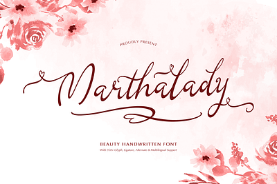 Marthalady | Beauty Handwritten Font feminine
