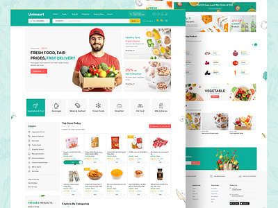 Grocery Website ecommerce design grocery grocery landing page grocery shop grocery store grocery ui grocery web grocery website online shop super market website web design website