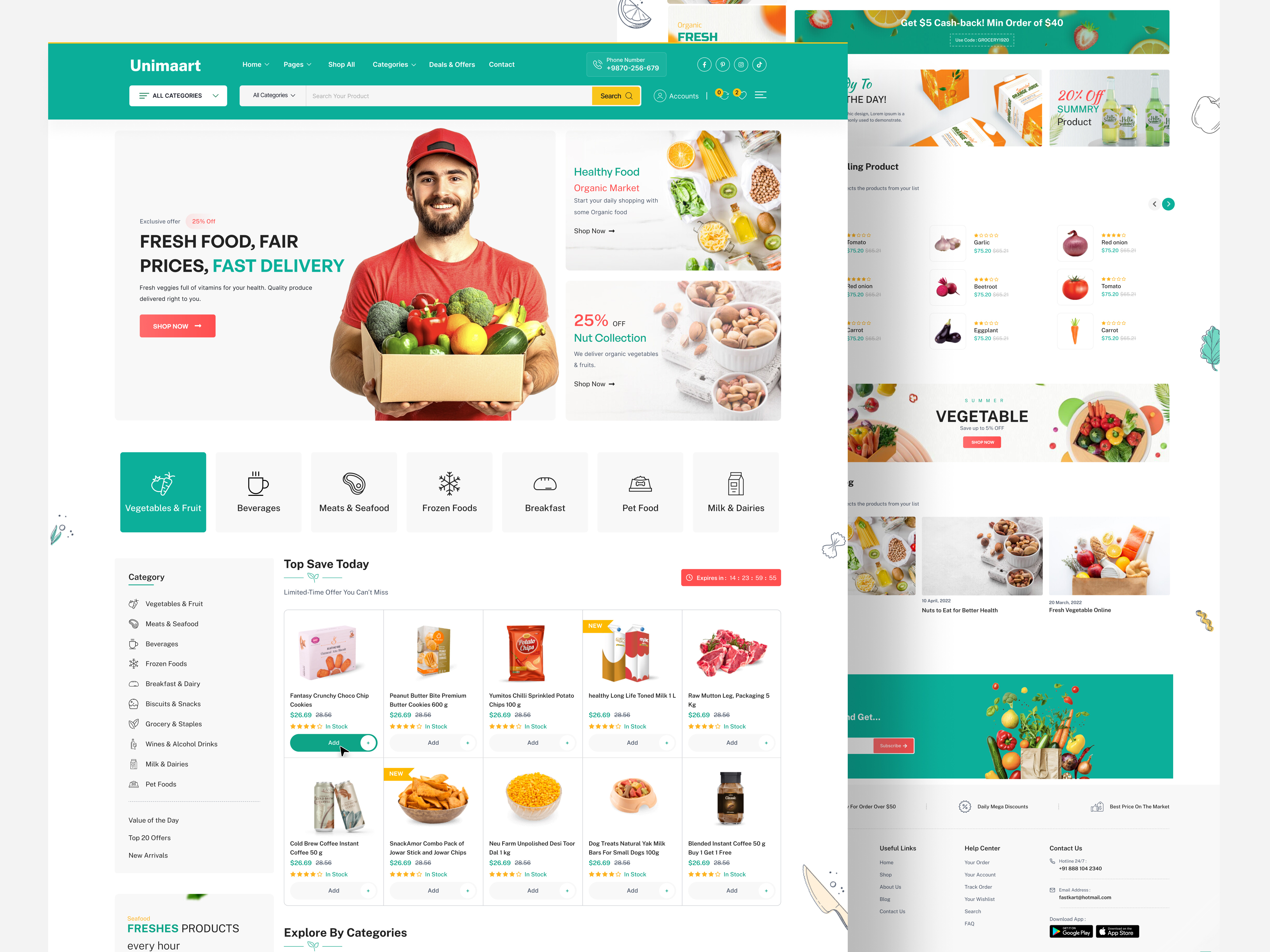Example of Ecommerce Website Design (10 Pages +)
