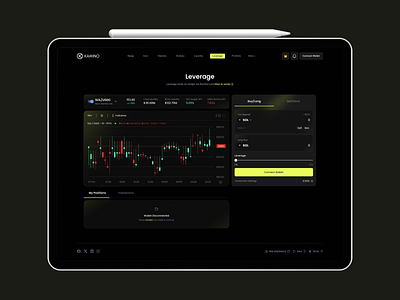 Leverage Crypto Trading Dashboard admin dashboard crypto crypto dashboard crypto exchange dashboard dashboard design dashboard interface dashboard ui defi platform financial dashboard leverage leverage crypto trading trading trading app trading platform trading web app ui web3 platform