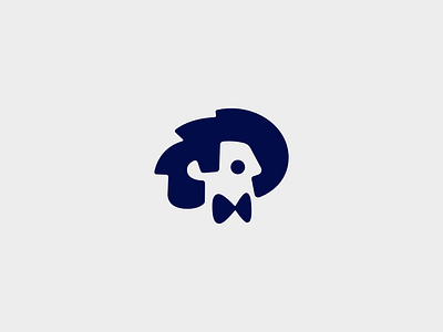 Man logo bow brand branding design elegant graphic design hair logo logo design logo designer logodesign logodesigner logotype man minimalism minimalistic modern negative space negativespace tie