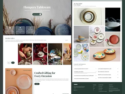 Redesign Website Caramica – Simplicity Meets Warmth branding ceramic plates graphic design industry motion graphics ui website