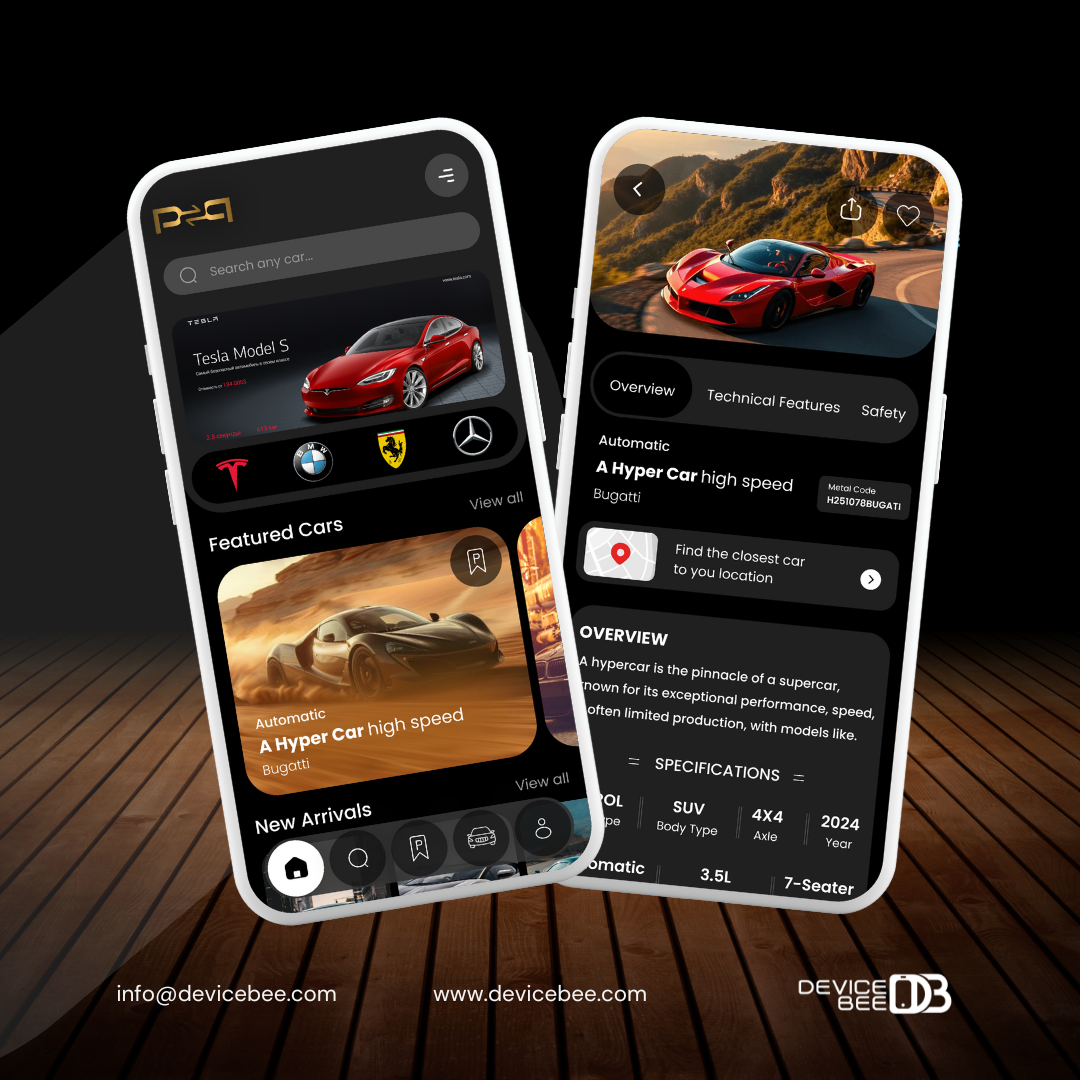 Car Rental App Development - DeviceBee app development company app development dubai car rental app devicebee turo clone app