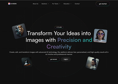 AIVISION Institucional Website - Artificial Intelligence app mobile figma framer mobile design ui visual design web design website