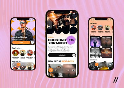 Music Mobile iOS App android app app design concept app design template app interface dashboard dashboard design design ios mobile mobile app mobile app design mobile ui music music app online product design ui ux