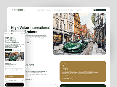 HECTOCORN - Homepage Design branding graphic design landingpage ronaldo ui ui design ui ux uiux web design web ui webpage website design