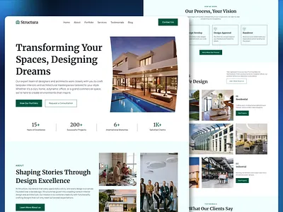 Real Estate Landing Page corporate web interface modern web property listing property sell real estate real estate website startup website