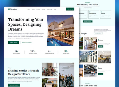 Real Estate Landing Page corporate web interface modern web property listing property sell real estate real estate website startup website