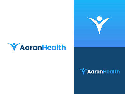 Aaron Health Logo Design health logo lifestyle logo medical logo