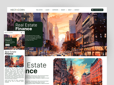 HECTOCORN - General Layout ui design user interface web design webpage redesigned